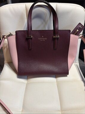 Kate Spade Maroon and Pink Purse